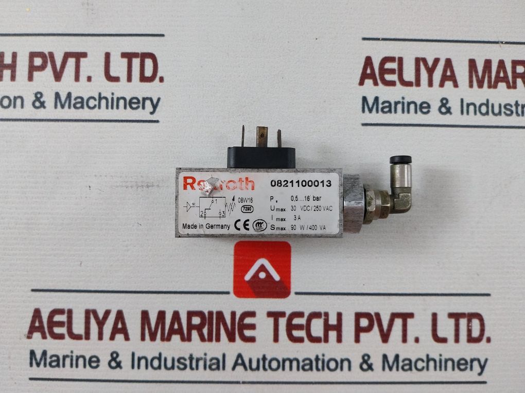 Rexroth 0821100013 Pressure Switch 3A 0.5-16 Bar
