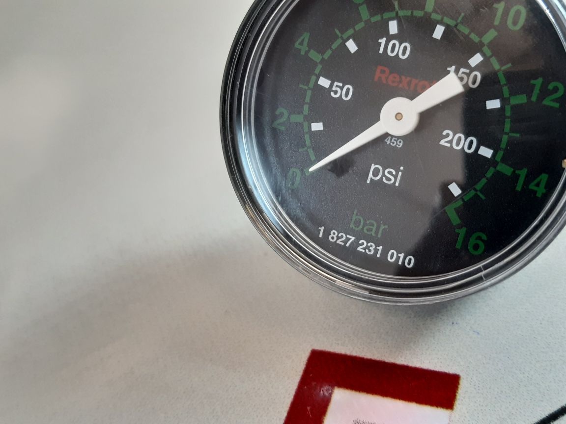 Rexroth 1 827 231 010 Manometer Pressure Gauge
