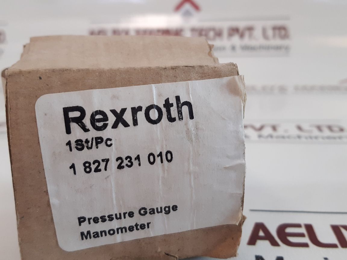 Rexroth 1 827 231 010 Manometer Pressure Gauge
