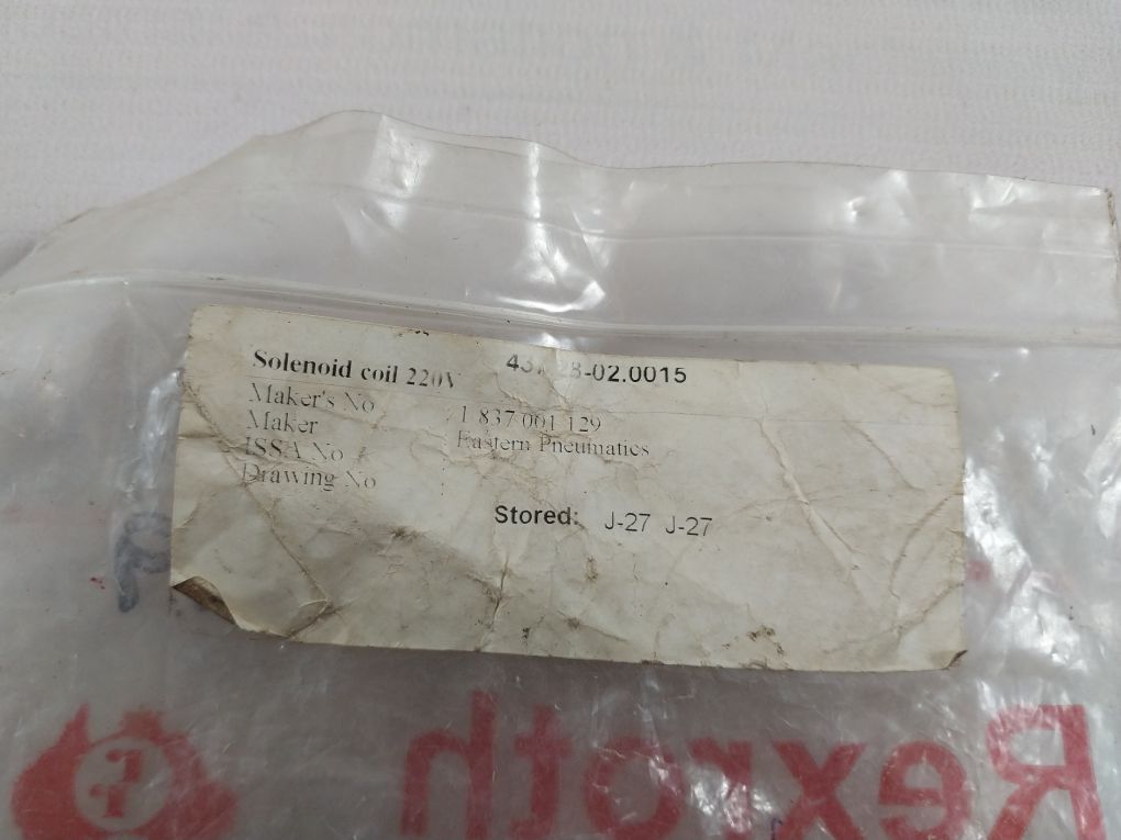 Rexroth Eastern Pneumatics 1 837 001 129 Solenoid Coil 220V