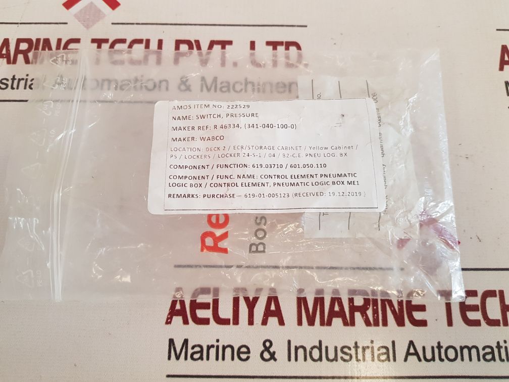 Rexroth 3410401000 Pressure Switch Fd: 12W10