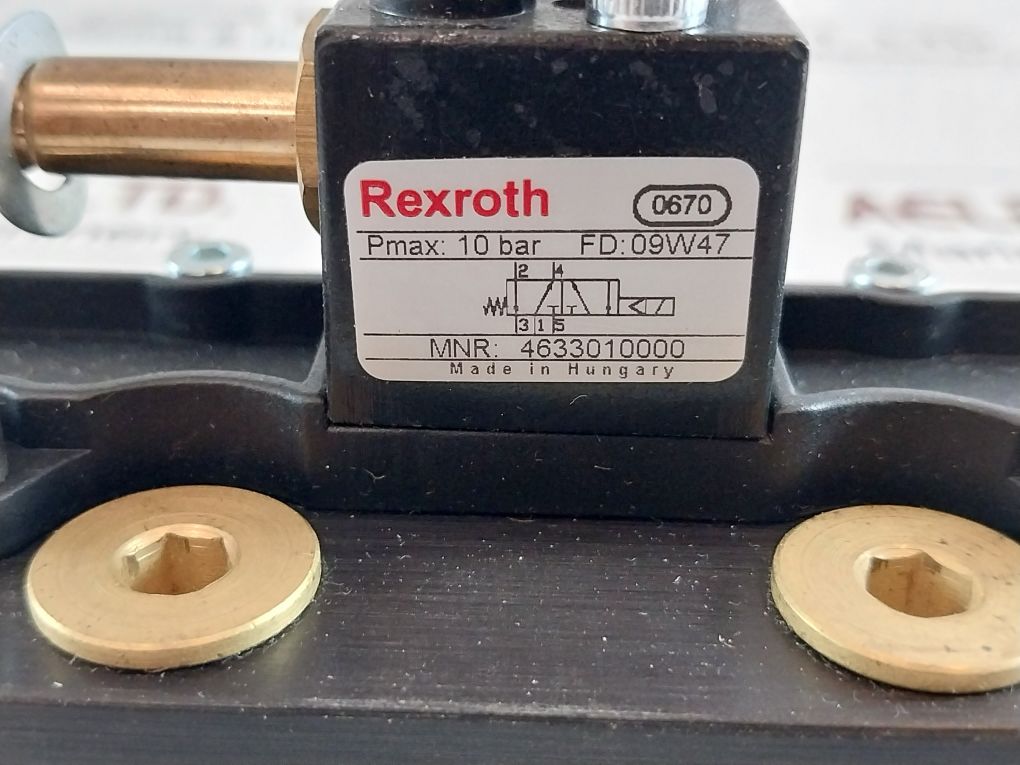 Rexroth 4633010000 Solenoid Valve 012609