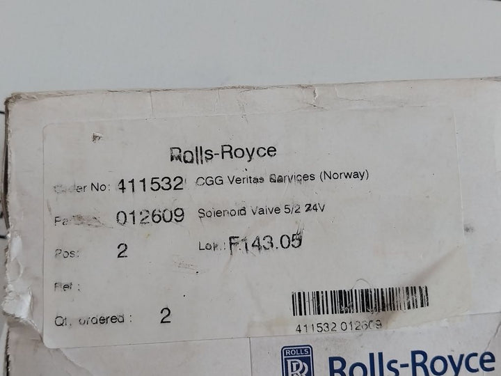Rexroth 4633010000 Solenoid Valve 012609