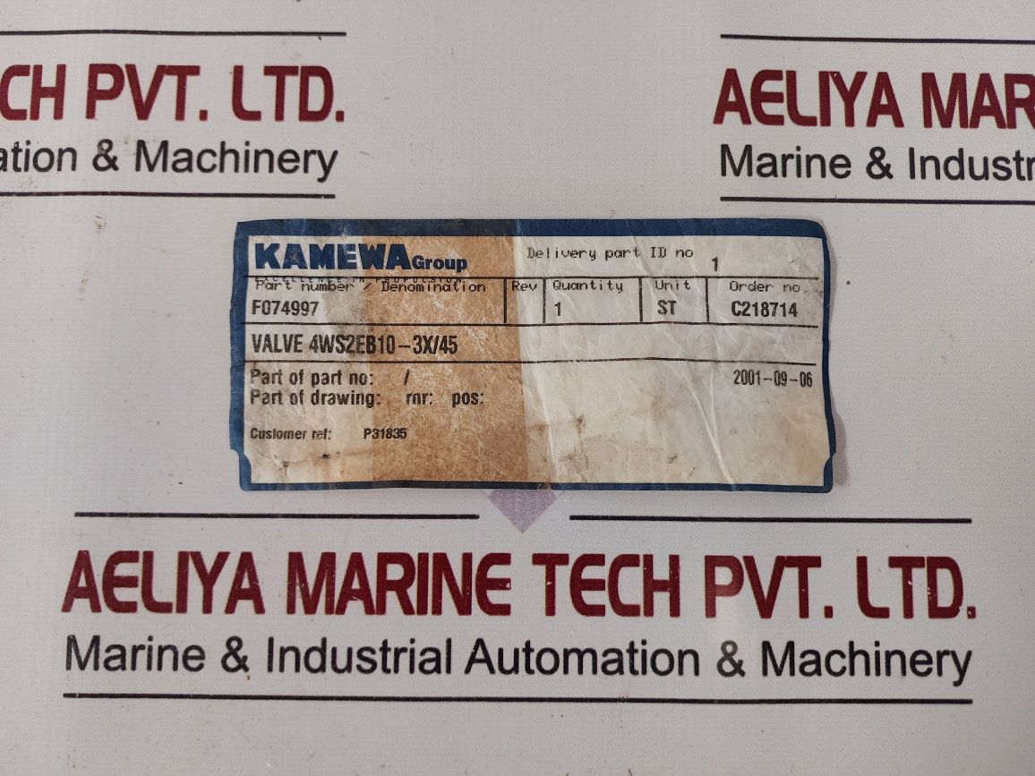 Rexroth 4Ws2Eb10-45/45B3Et40Z8Am Servo Valve