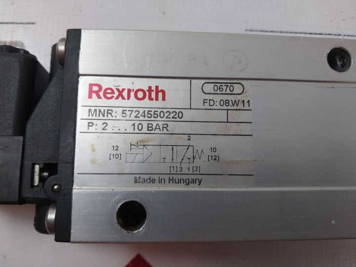 Rexroth/Bosch 5724550220 Directional Control Valve 2...10 Bar