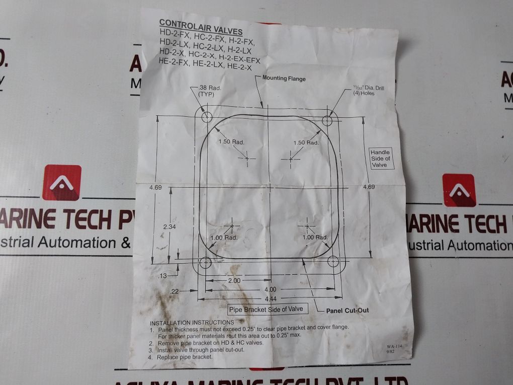 Rexroth R431002808 Controlair Valve H-2-ex