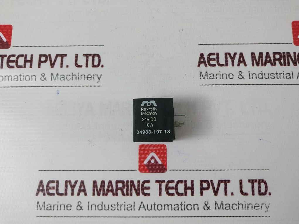 Rexroth Mecman 04983-197-18 Solenoid Coil 24Vdc 10W