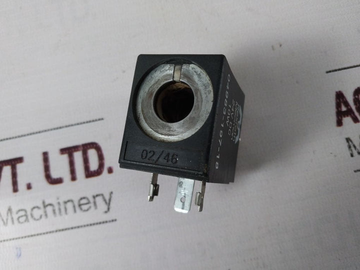 Rexroth Mecman 04983-197-18 Solenoid Coil 24Vdc 10W