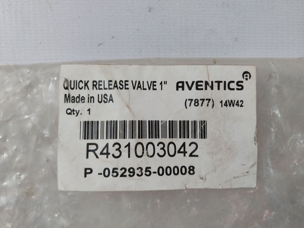 Rexroth P52935-8 Quick Release Valve
