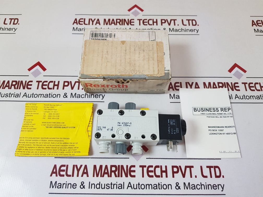 Rexroth Pw 67697-5 Pneumatic Valve
