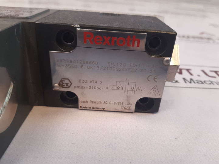 Rexroth R900156528 Direction Control Valve With Hydac Gz45-2 Xe R900774164
