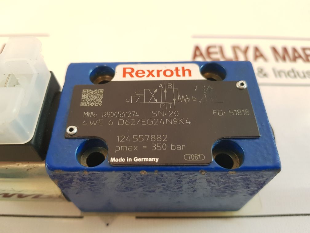 Rexroth R900561274 Directional Control Valve 4 We 6 D62Eg24N9K4 Free Shipping