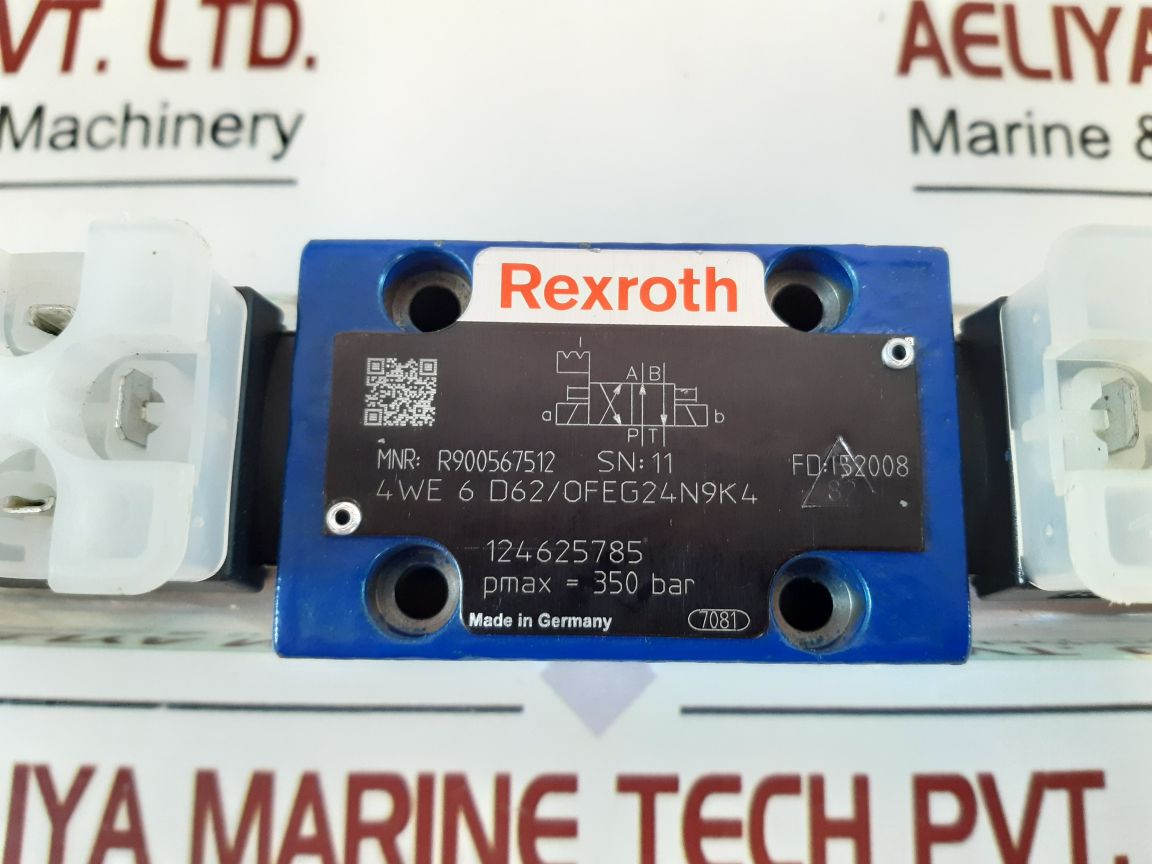 Rexroth R900567512 Directional Control Valve 4 We 6 D62Ofeg24N9K4
