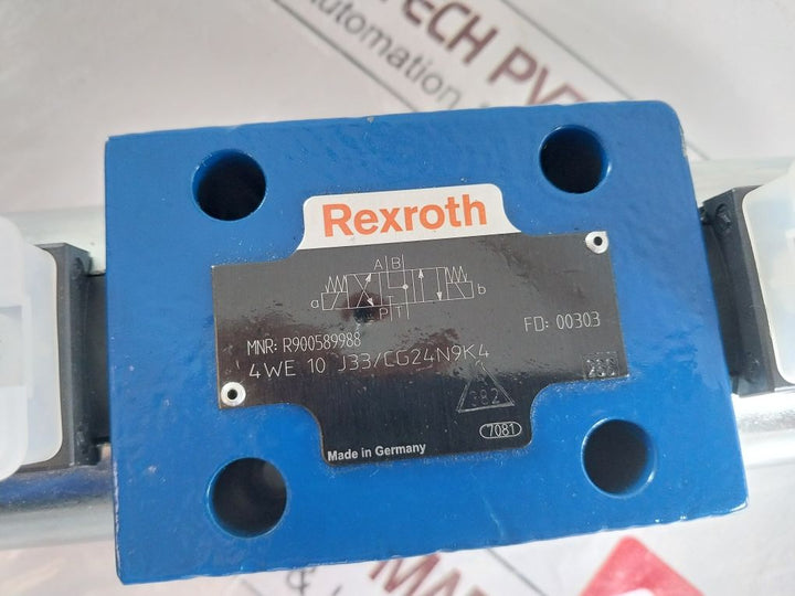 Rexroth R900589988 Directional Control Valve 4We 10 J33/Cg24N9K4