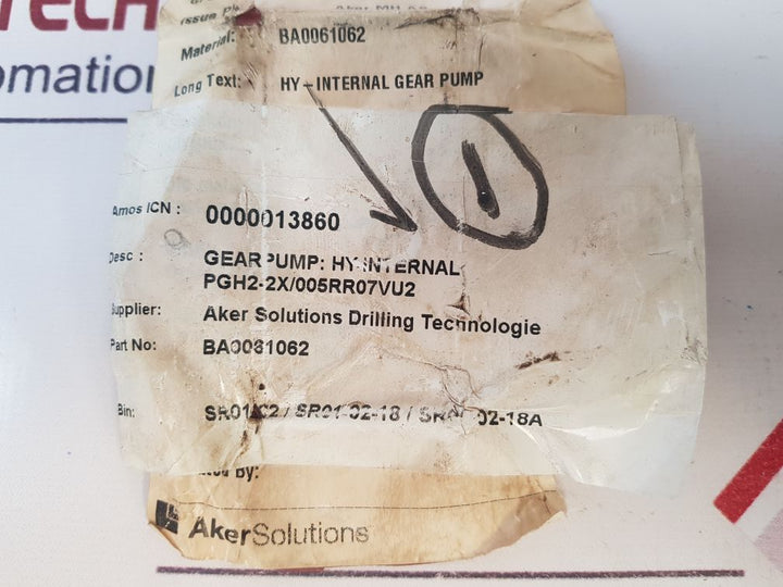 Rexroth R900972378 Gear Pump Pgh2-22005Rr07Vu2