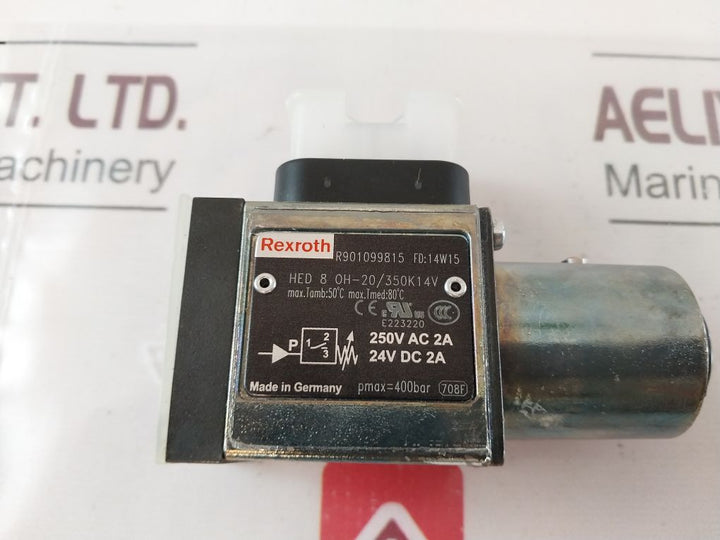 Rexroth R901099815 Pressure Sensor Hed 8 Oh-20/350K14V 