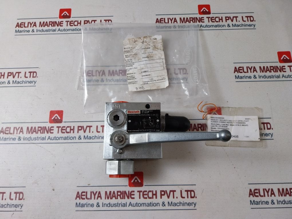 Rexroth R901333524 Memory Security And Shut-off Block