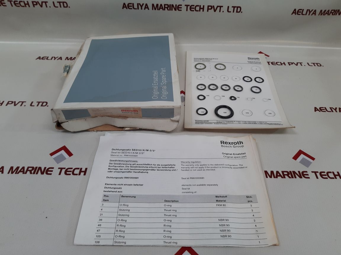 Rexroth R961000681 Hydraulic Valve Seal Kits