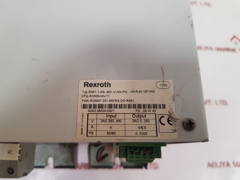 Rexroth Rs51.1-4G-003-v-nn-fw Frequency Converter