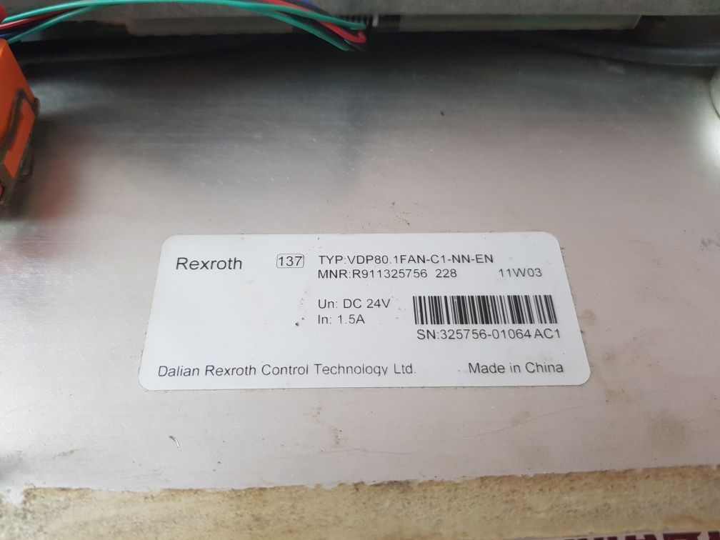 Rexroth Vdp80.1Fan-c1-nn-en Screen R911325756 228 11W03
