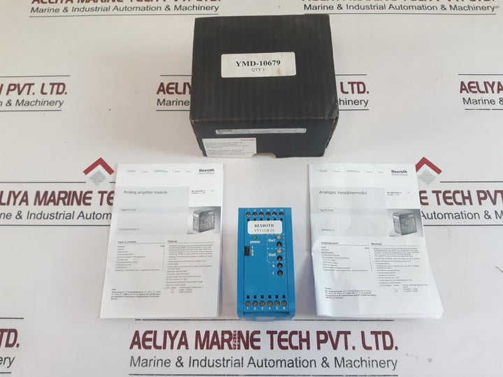 Rexroth Vt11118-10 Analog Amplifier Module 24V Dc