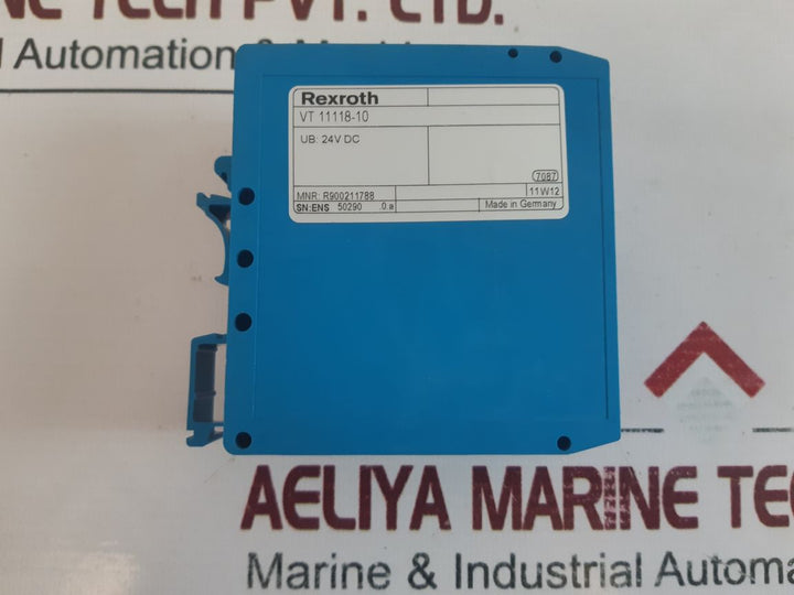 Rexroth Vt11118-10 Analog Amplifier Module 24V Dc