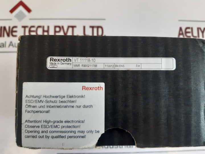 Rexroth Vt11118-10 Analog Amplifier Module 24V Dc