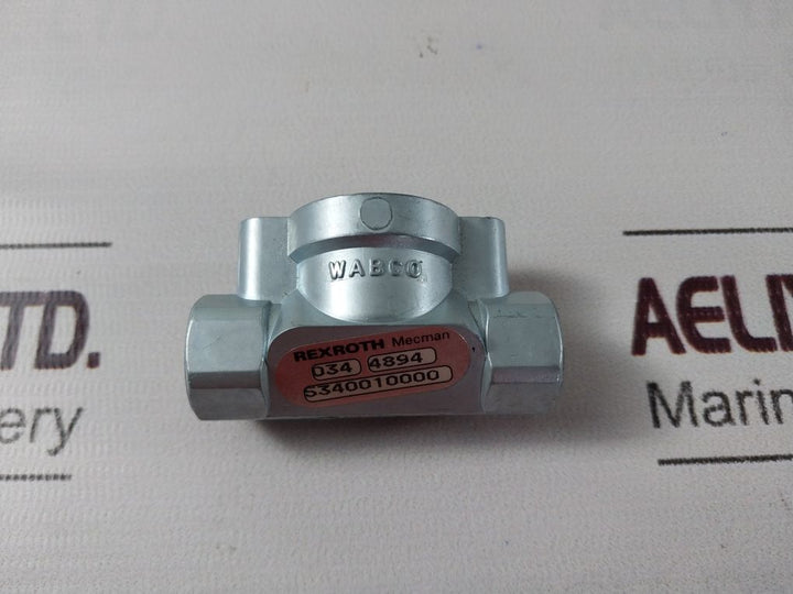 Rexroth Wabco 034 4894 Check Valve 5340010000