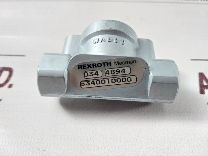 Rexroth Wabco 034 4894 Check Valve 5340010000