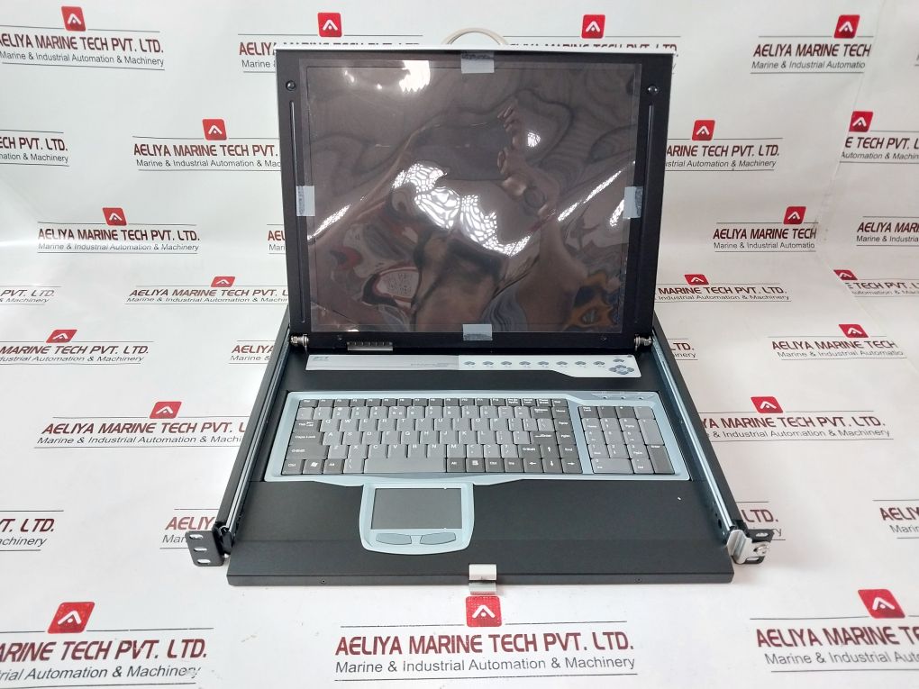 Rextron Integra Pro Kvm2 Lcd Console Drawer With Keyboard,Touchpad And Adapter