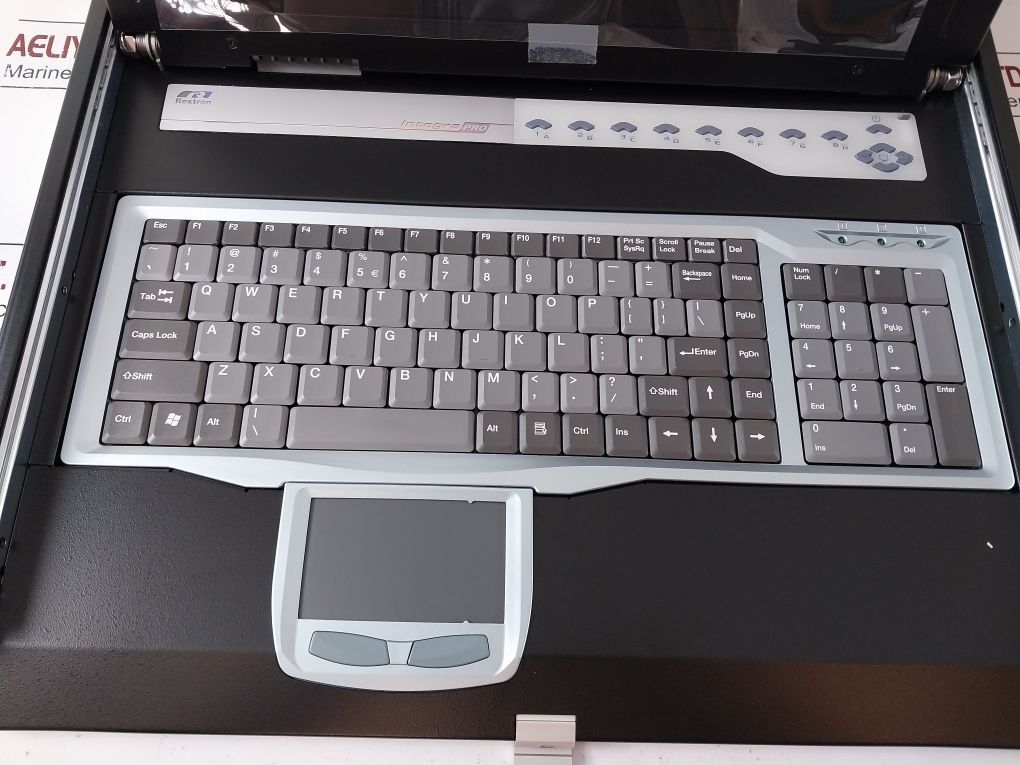 Rextron Integra Pro Kvm2 Lcd Console Drawer With Keyboard,Touchpad And Adapter