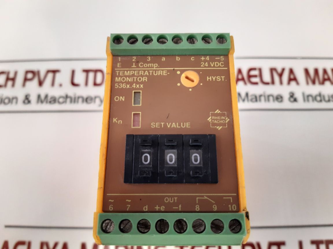 Rhein Tacho 507443/10 Temperature Monitor 5360.460 24V Dc