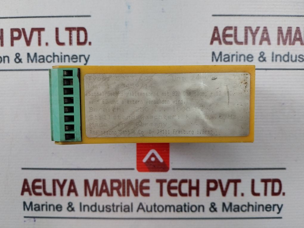 Rhein Tacho 5333.003 Speed Relay Motion Monitor 24 Vdc Ip20