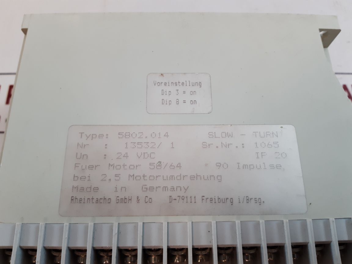 Rheintacho 5802.014 Slow Turn Controller