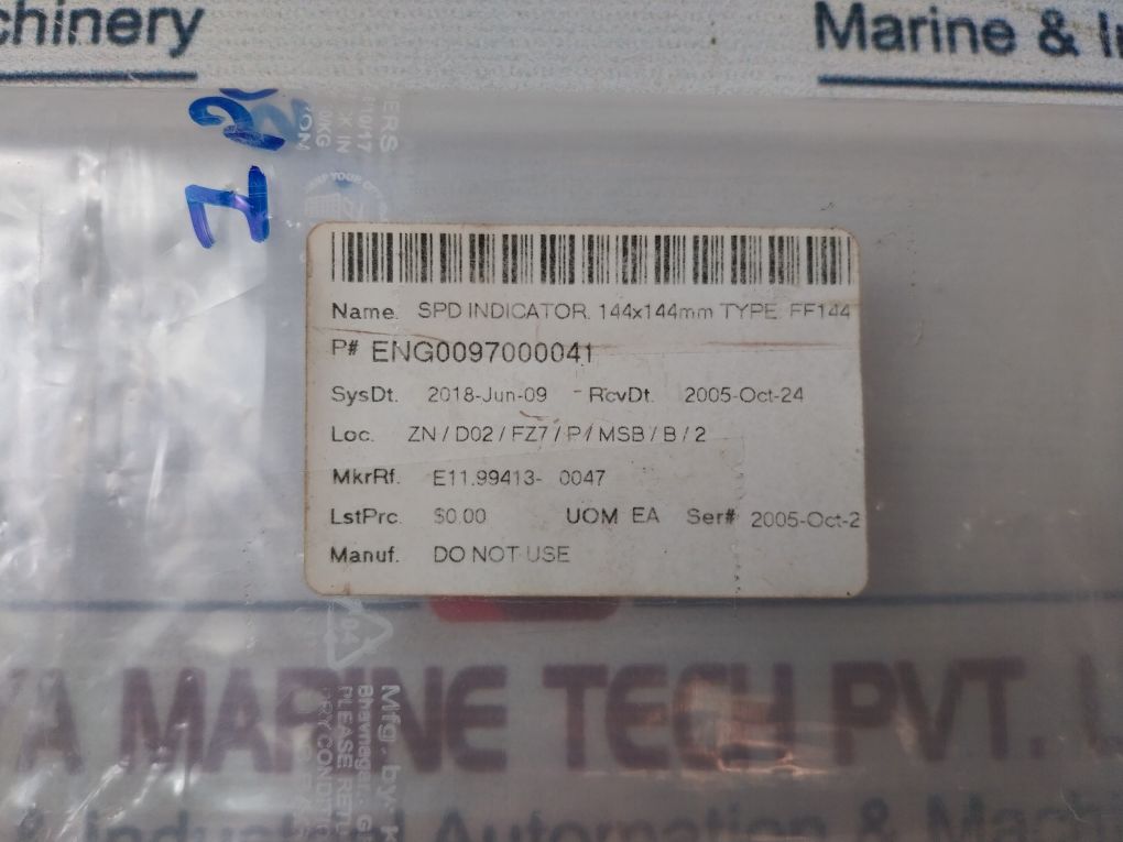 Rhein Tacho Ffa 144 Spd Indicator