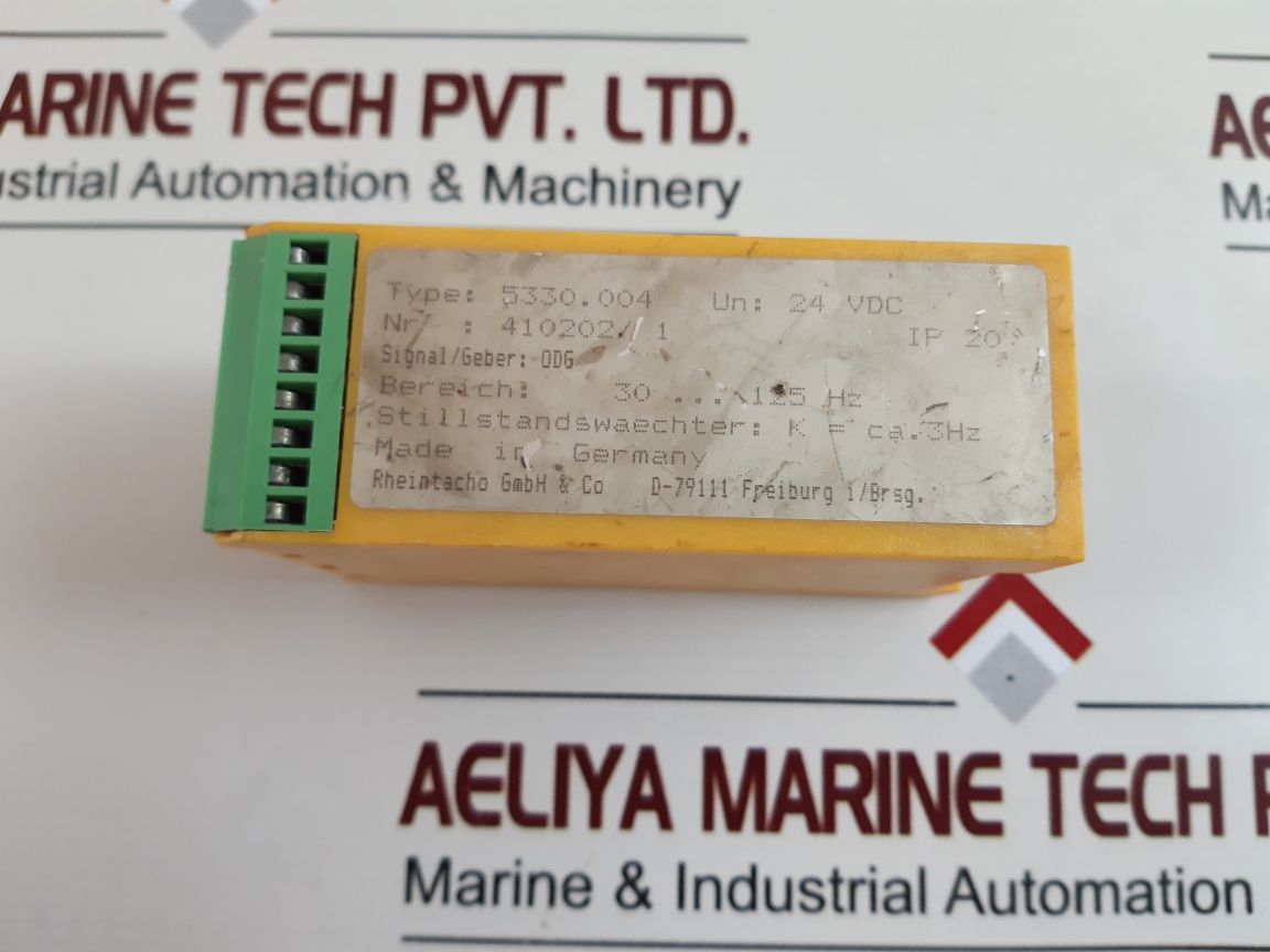 Rheintacho 5330.004 Speed Relay Standstill Monitor 