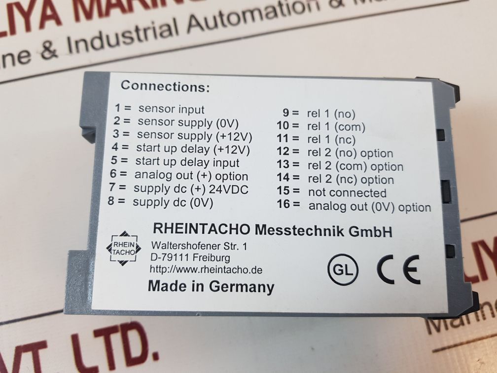 Rheintacho 5823.200 Speed Monitor Device Fa-107447/094