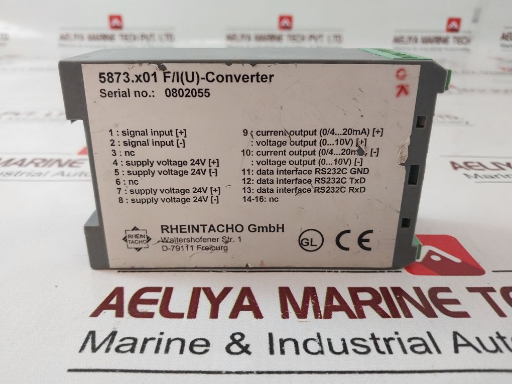 Rheintacho 5873.X01 F/I(U)-converter