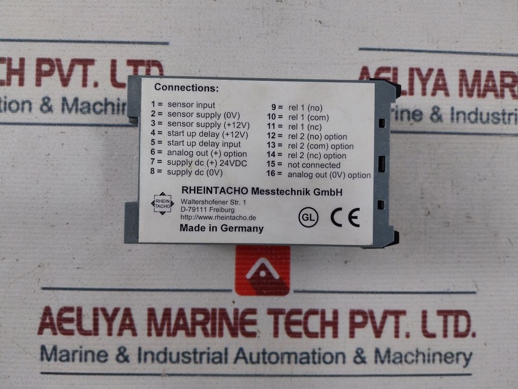Rheintacho Messtechnik 5823.200 Speed Monitor 24Vdc