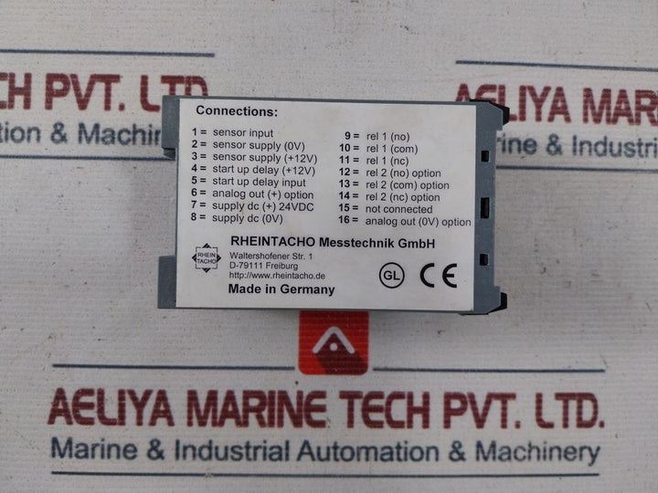Rheintacho Messtechnik 5823.200 Speed Monitor 24Vdc