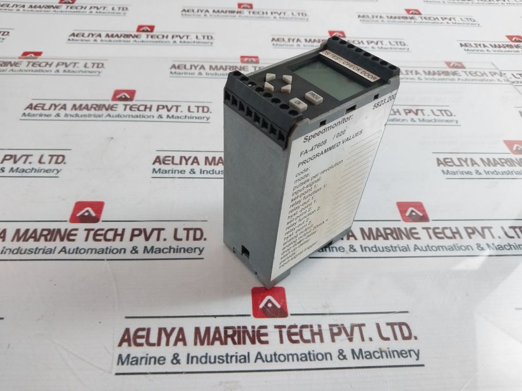 Rheintacho Messtechnik 5823.200 Speed Monitor Device Fa-47608/020 12V