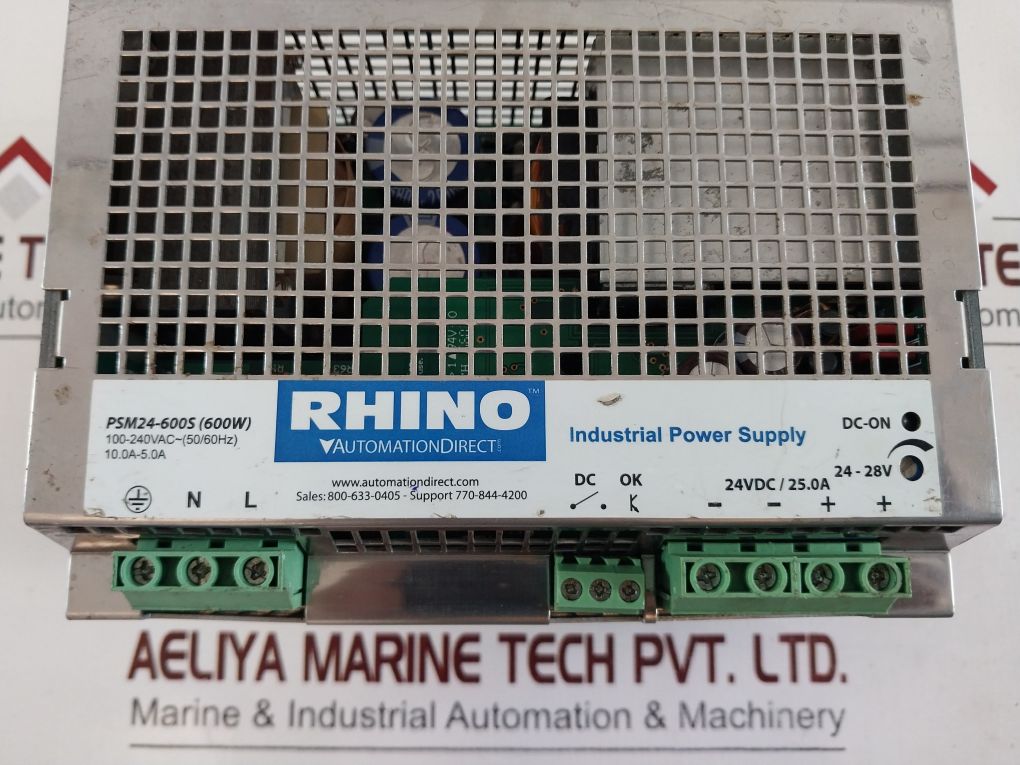 Rhino Psm24-600S (600W) Industrial Power Supply 10.0A-5.0A