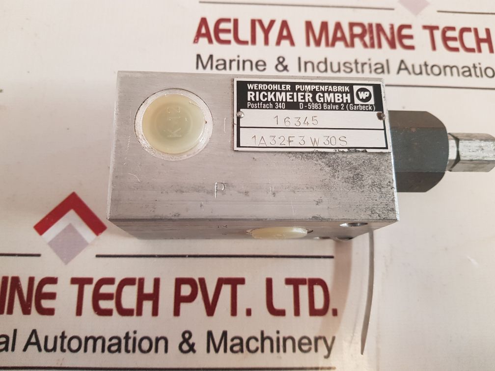 Rickmeier 1A32F3W30S Relief Valve