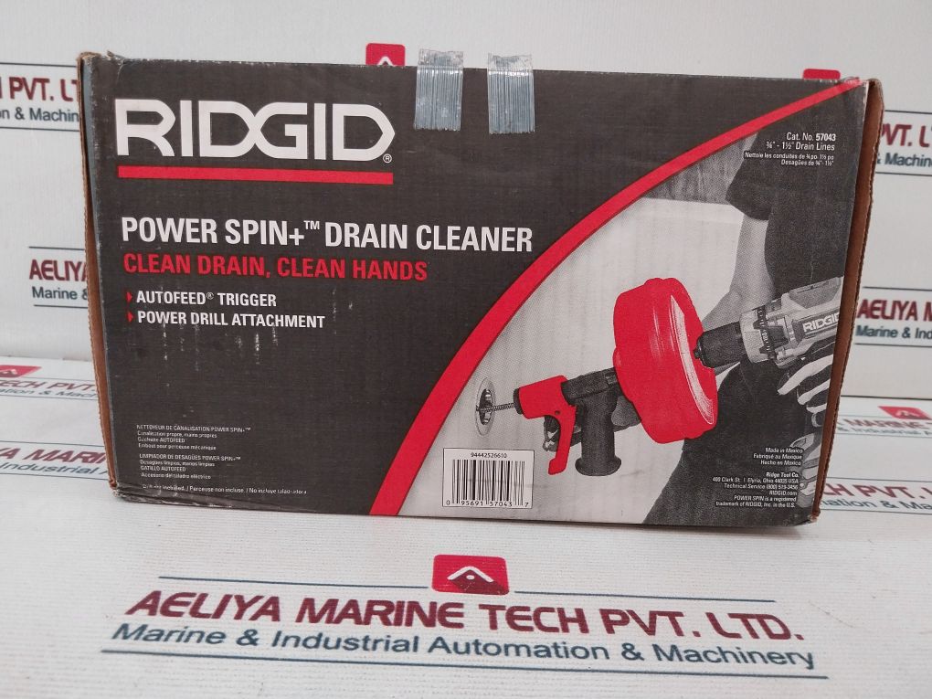 Ridgid 57043 Power Spin+Drain Cleaner Aeliya Marine Tech