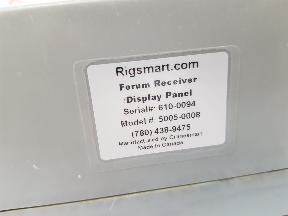 Rigsmart 5005-0008 ReceiverDisplay Panel
