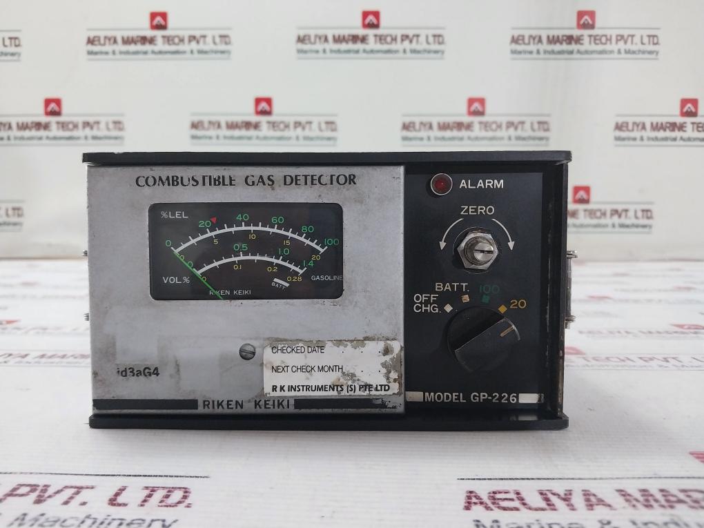 Riken Keiki Gp-226 Combustible Gas Detector