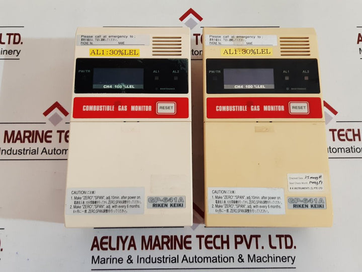 Riken Keiki Gp-641A Combustible Gas Monitor
