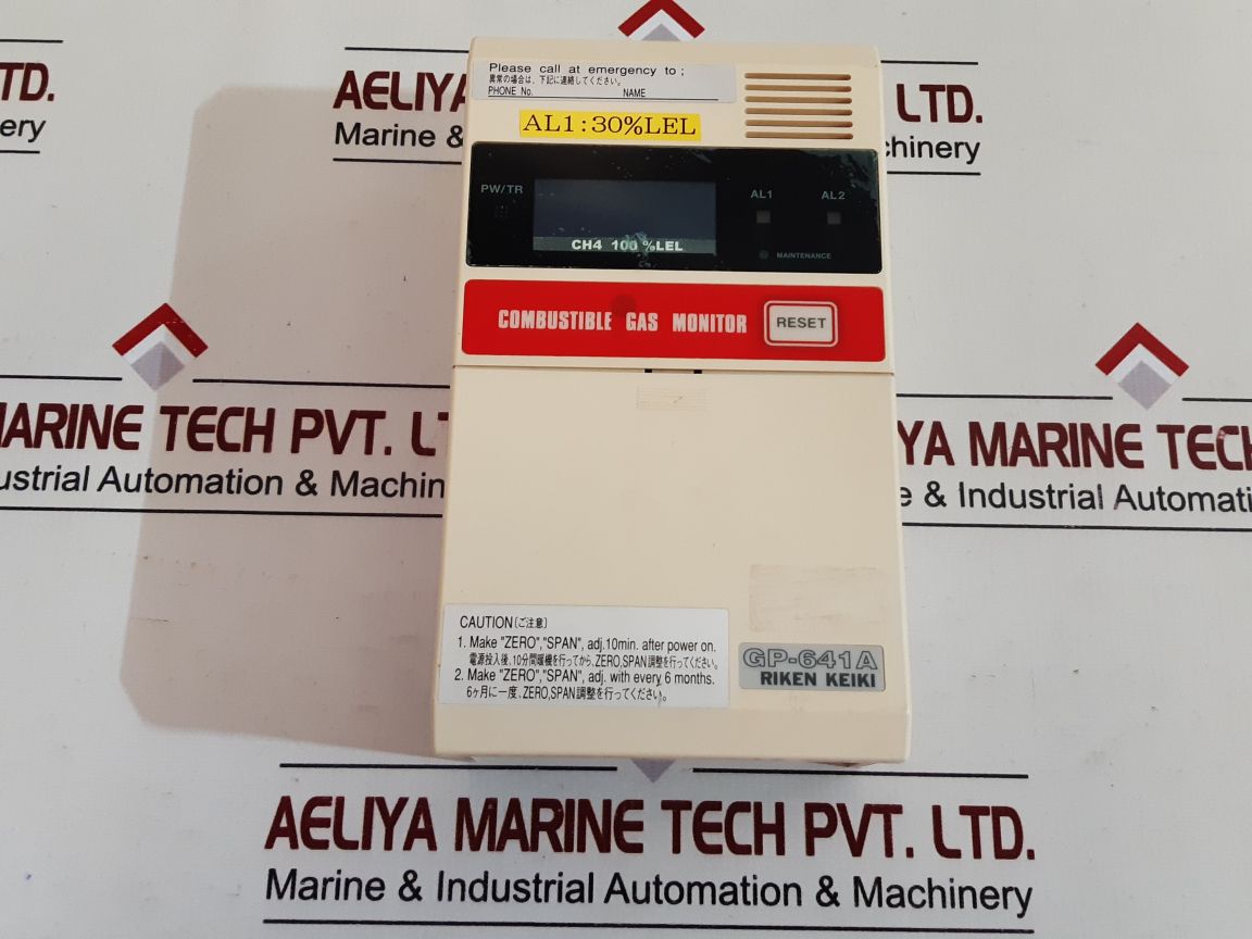 Riken Keiki Gp-641A Combustible Gas Monitor