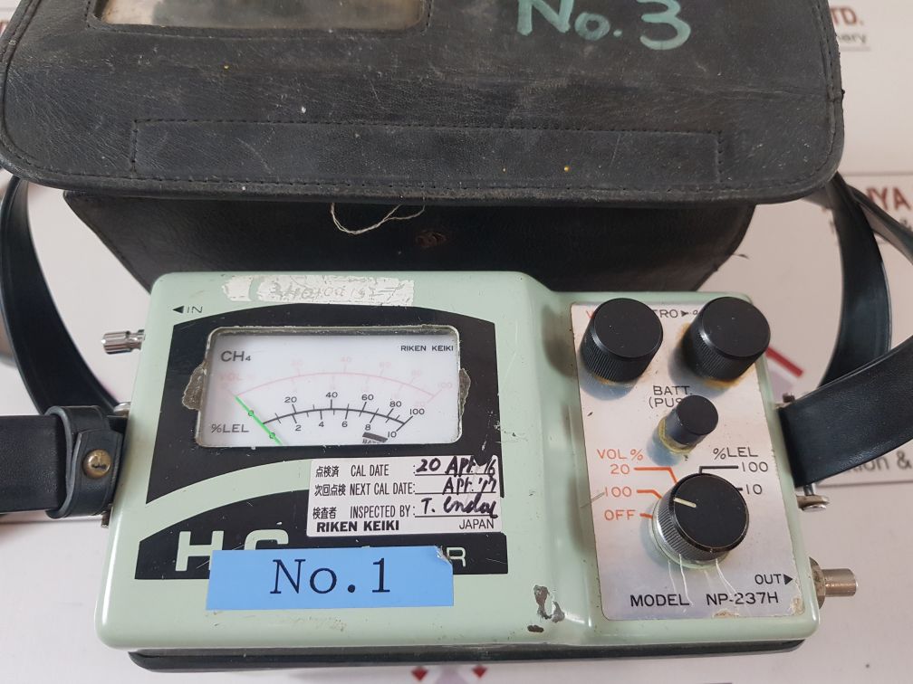 Riken Keiki Np-237H Portable Hydrocarbon Gas Detector