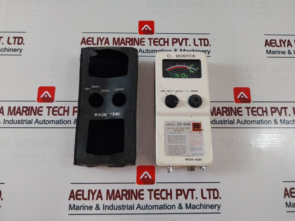 Riken Keiki Ox-62B Oxygen Monitor Nke-84T614
